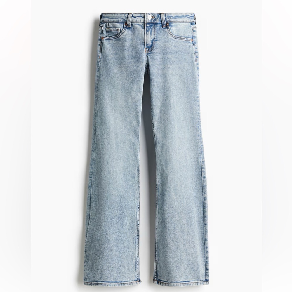 NWT H&M Light Blue 70’s Flare Jeans - Picture 6 of 8